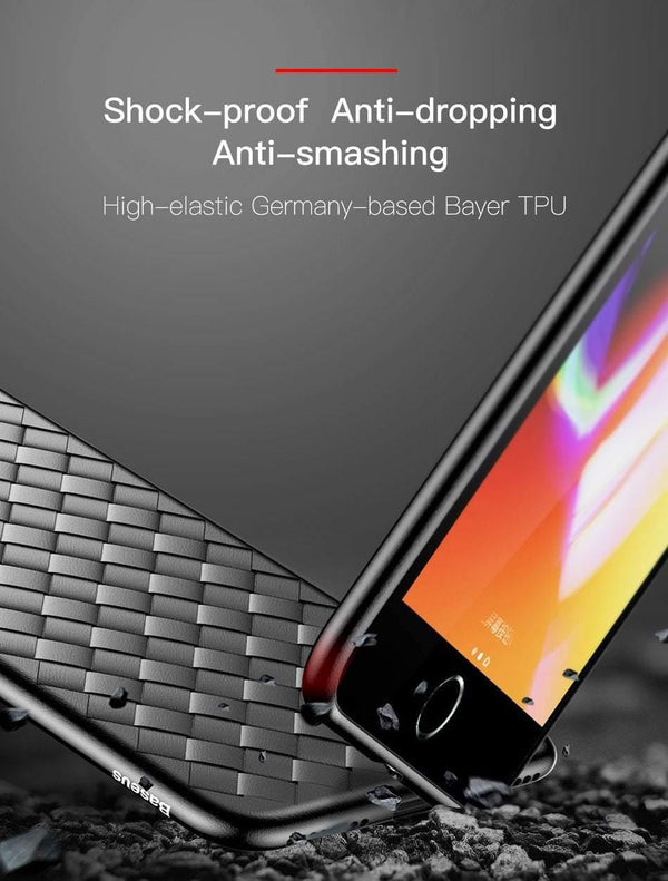 Planet Gates Baseus Luxury Soft Silicone Case For iPhone 7 7 Plus X Cases Ultra Thin TPU Protective Case For iPhone 8 8 Plus Coque Cover