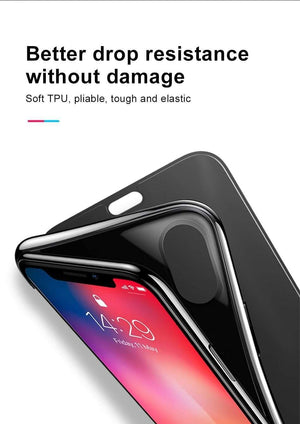 Planet Gates Baseus Luxury Tempered Glass Filp Case For iPhone Xs Xs Max 2018 Chic Full Coverage Protective Phone Case For iPhone Xs XR Cover