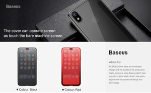 Planet Gates Baseus Luxury Tempered Glass Filp Case For iPhone Xs Xs Max 2018 Chic Full Coverage Protective Phone Case For iPhone Xs XR Cover