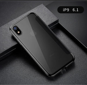 Planet Gates Baseus Luxury Tempered Glass Filp Case For iPhone Xs Xs Max 2018 Chic Full Coverage Protective Phone Case For iPhone Xs XR Cover