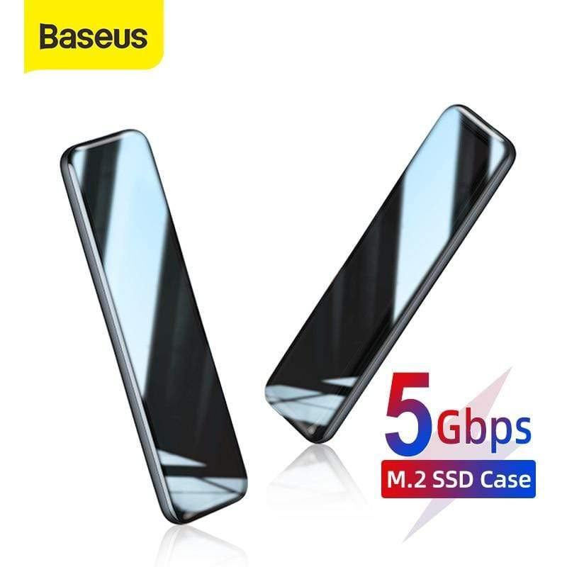 Baseus M2 SSD Case M.2 to USB Type C 3.0 NVME Enclosure SSD Hard Drive for PCIE NVME NGFF SATA M/B KEY SSD Disk Box SSD Caddy