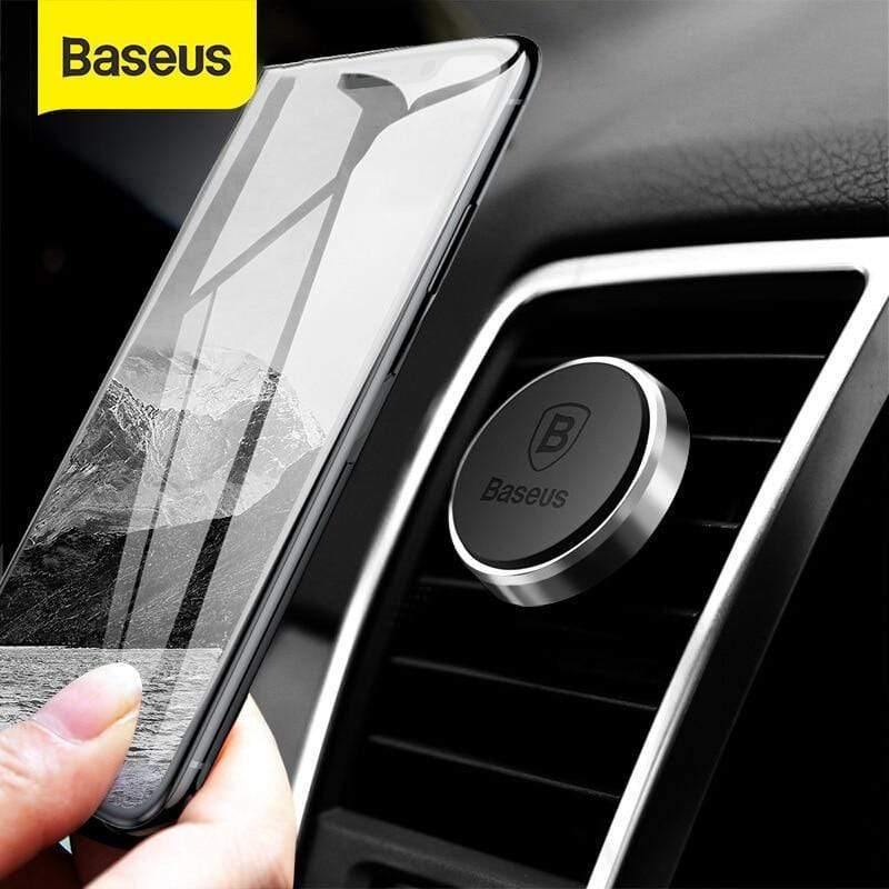 Baseus Magnetic Car Phone Holder For iPhone Samsung Xiaomi Mi 9 Magnet Mobile Phone Stand Air Vent Mount GPS Car Holder (Black)
