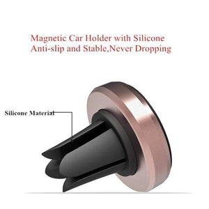 Baseus Magnetic Car Phone Holder For iPhone Samsung Xiaomi Mi 9 Magnet Mobile Phone Stand Air Vent Mount GPS Car Holder (Black)