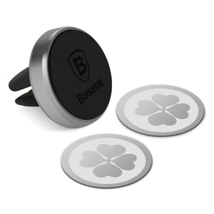 Baseus Magnetic Car Phone Holder For iPhone Samsung Xiaomi Mi 9 Magnet Mobile Phone Stand Air Vent Mount GPS Car Holder (Black)