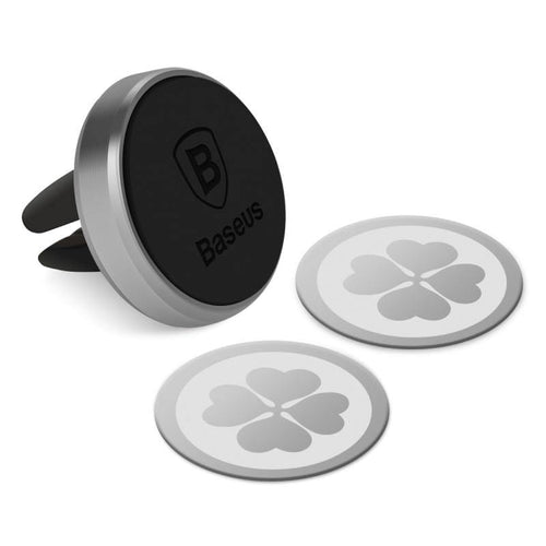 Baseus Magnetic Car Phone Holder For iPhone Samsung Xiaomi Mi 9 Magnet Mobile Phone Stand Air Vent Mount GPS Car Holder (Black)