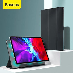 Baseus Magnetic Tablet Case For iPad Pro 11 12.9 Case 2020 Three-Fold PU Back Cover For iPad Pro 11 12.9 2020 Smart Cover Case