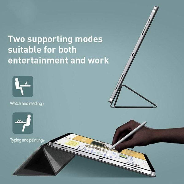 Baseus Magnetic Tablet Case For iPad Pro 11 12.9 Case 2020 Three-Fold PU Back Cover For iPad Pro 11 12.9 2020 Smart Cover Case