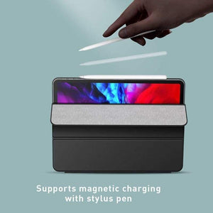 Baseus Magnetic Tablet Case For iPad Pro 11 12.9 Case 2020 Three-Fold PU Back Cover For iPad Pro 11 12.9 2020 Smart Cover Case