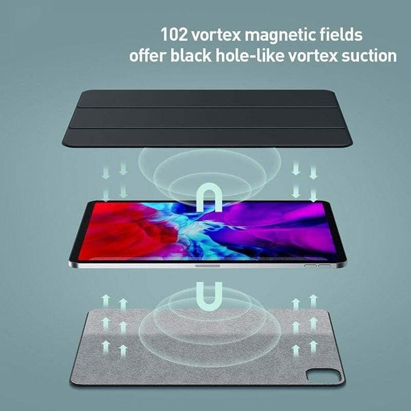 Baseus Magnetic Tablet Case For iPad Pro 11 12.9 Case 2020 Three-Fold PU Back Cover For iPad Pro 11 12.9 2020 Smart Cover Case