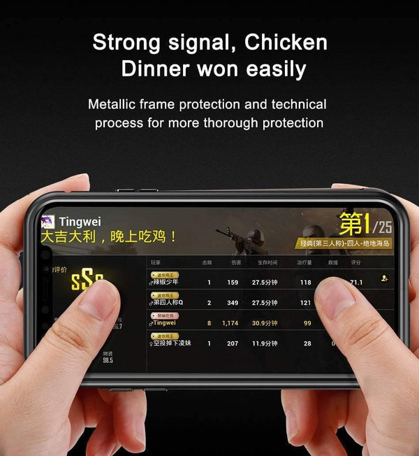 Planet Gates Baseus Magneto Magnetic Adsorption Case For iPhone X Metal Bumper + 9H Tempered Glass Case For iPhone X Phone Cases