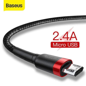 Baseus Micro USB Cable 2.4A Fast Charging for Samsung J7 Redmi Note 5 Pro Android Mobile Phone USB Micro Cable Charger Data Cord