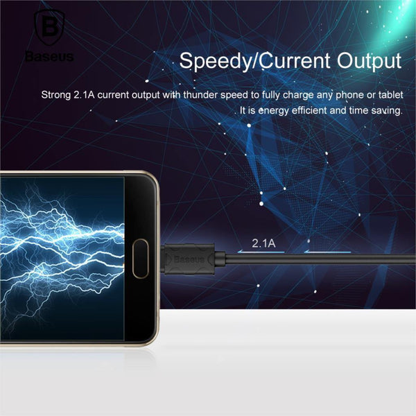 Planet Gates Baseus Micro USB Cable Fast Data Charging Charger Microusb Cable For Samsung Huawei Xiaomi Android Mobile Phone Cables