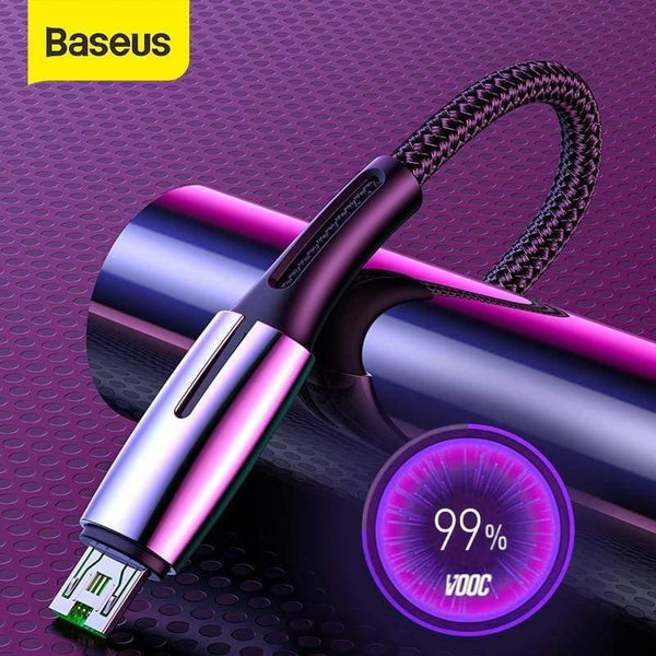 Baseus Micro USB Cable for OPPO 4A VOOC Fast Charging Cable Micro USB Charger Cable for Samsung Xiaomi Redmi Note 4 5 Data Wire