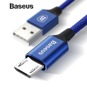 Planet Gates Baseus Micro USB Cable For Xiaomi Redmi Note 5 Pro 4X 4 Charger Cable For Samsung Huawei USB Phone Charger Charging Data Cable