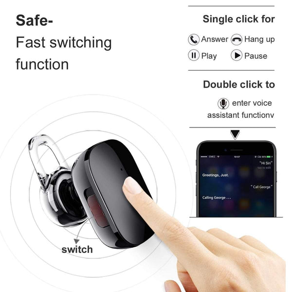 Planet Gates Baseus Mini Bluetooth Earphone Hands-free Wireless Bluetooth Headset Headphone with Mic 4.1 Ear Hook Earbuds Earpieces For Phone