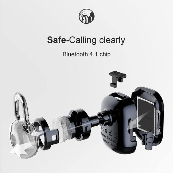 Planet Gates Baseus Mini Bluetooth Earphone Hands-free Wireless Bluetooth Headset Headphone with Mic 4.1 Ear Hook Earbuds Earpieces For Phone