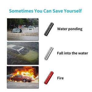 Baseus Mini Car Window Glass Breaker Seat Belt Cutter Safety Hammer Life-Saving Escape Hammer Cutting Knife Interior Accessories