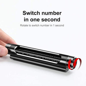 Baseus Mini Metal Car Temporary Parking Card Luminous Switchable Double Phone Number Plate Car Stickers Car-Styling