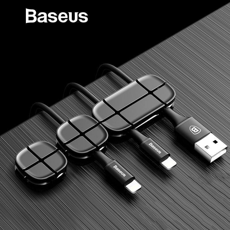 Planet Gates Baseus Mobile Phone Cable Clip For Car Desktop Tidy Charger Cable Organizer For Data Cable Digital Wire Charging Cable Winder