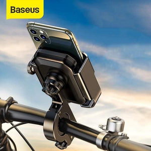 Baseus Motorcycle Phone Holder for Bicycle Rear View Mirror Mount Stand Scooter Motorbike Phone Holder for 4.7-6.5 inch Phone