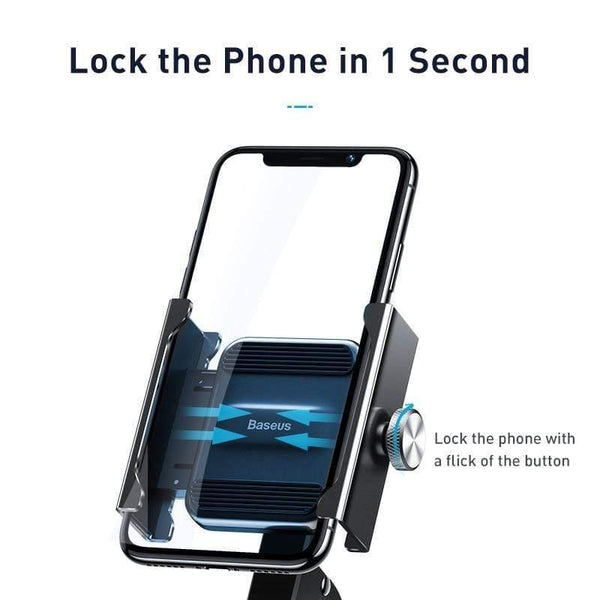 Baseus Motorcycle Phone Holder for Bicycle Rear View Mirror Mount Stand Scooter Motorbike Phone Holder for 4.7-6.5 inch Phone