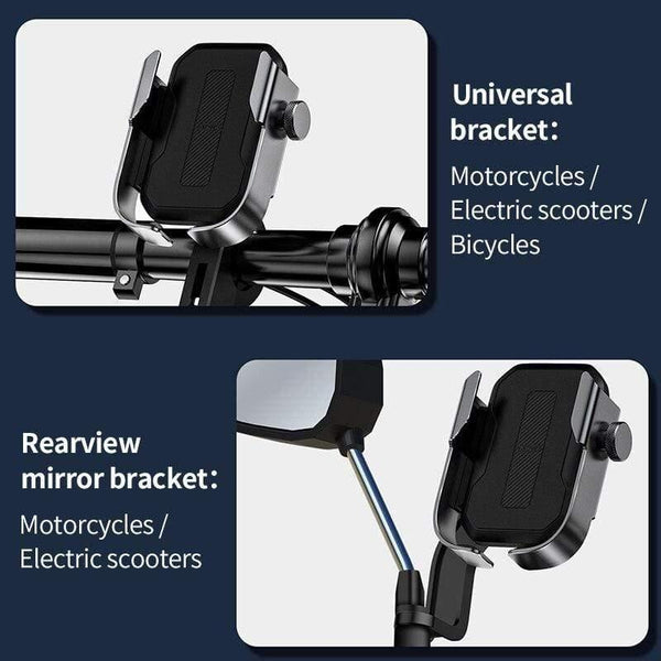 Baseus Motorcycle Phone Holder Support Moto Bicycle Rear View Mirror Handlebar Stand Mount Scooter Motor Bike Phone Holder
