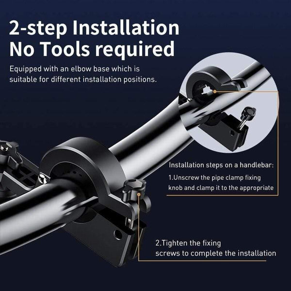 Baseus Motorcycle Phone Holder Support Moto Bicycle Rear View Mirror Handlebar Stand Mount Scooter Motor Bike Phone Holder