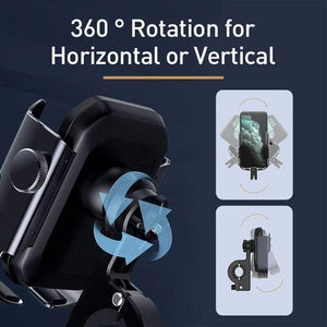 Baseus Motorcycle Phone Holder Support Moto Bicycle Rear View Mirror Handlebar Stand Mount Scooter Motor Bike Phone Holder