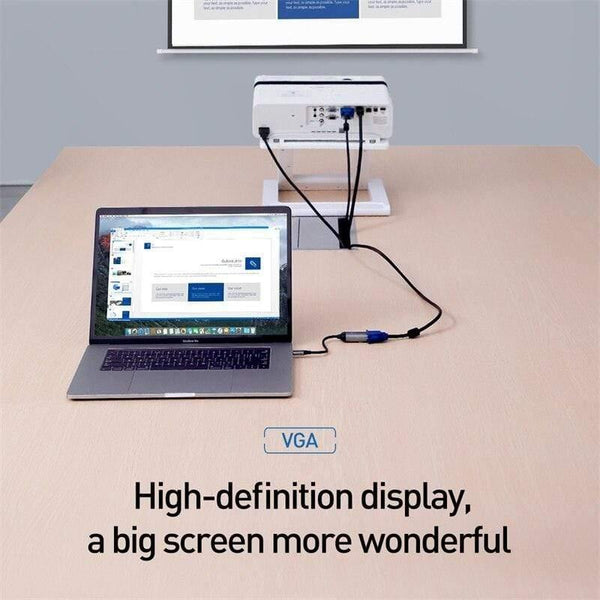 Baseus Multi USB C HUB USB 3.0 HDMI VGA USB Splitter Type C Adapter for MacBook Pro PC Accessories PD Charging Type C HUB