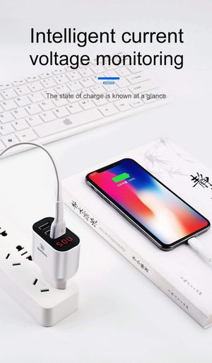 Planet Gates Baseus Multi USB Charger For iPhone Samsung Xiaomi mi 3.4A Fast Charging Travel Wall Charger EU US Plug LED Mobile Phone Charger