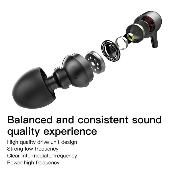 Planet Gates Baseus P02 Wired Earphone Stereo Bass Sound Headset In Ear Earphones With Mic Earpiece For iPhone X 8 7 IOS 11 10 9 8 7 kulakl k