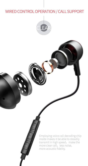 Planet Gates Baseus P02 Wired Earphone Stereo Bass Sound Headset In Ear Earphones With Mic Earpiece For iPhone X 8 7 IOS 11 10 9 8 7 kulakl k