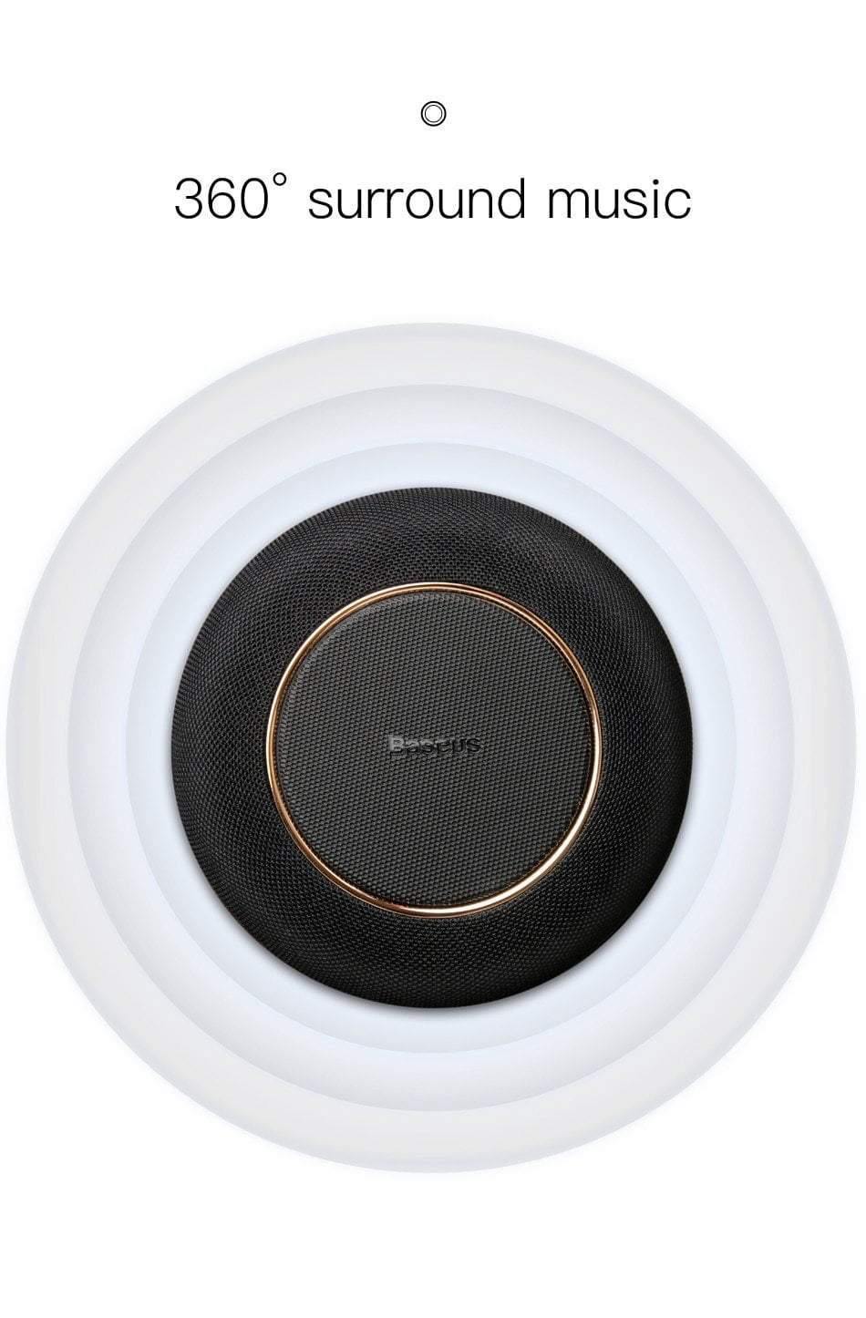 Planet Gates Baseus Portable Bluetooth Speaker With Qi Wireless Charger Fast Wireless Phone Charger Loudspeaker For iPhone X Samsung Xiaomi
