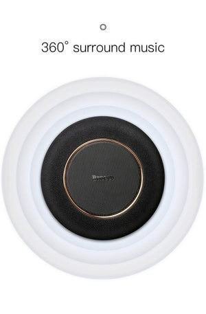 Planet Gates Baseus Portable Bluetooth Speaker With Qi Wireless Charger Fast Wireless Phone Charger Loudspeaker For iPhone X Samsung Xiaomi