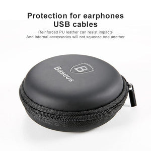 Planet Gates Baseus Portable Mobile phone accessories Storage package Mini case for Usb cable Hard Bag Earphone Box for charger SD TF Cards