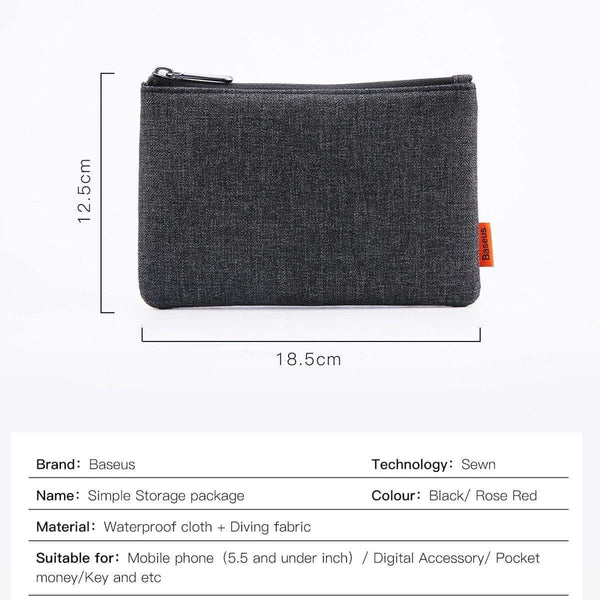 Planet Gates Baseus Portable Mobile Phone Pouch Bag for iPhone Samsung Xiaomi Huawei Bag Case for Cell Phone Accessories Storage Handbag Bag