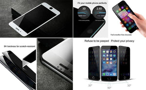 Planet Gates Baseus Privacy Screen Protector For iPhone 8 7 Plus Anti Spy Tempered Glass 3D 9H Protective Glass Soft Edge Anti Peeping Film