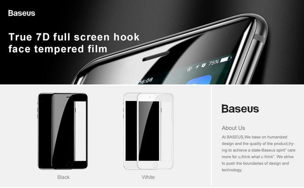 Planet Gates Baseus Protective Glass For iPhone 8 7 Plus Screen Protector 0.3mm Thin Full Coverage Tempered Glass For iPhone 7 7 Plus Glass
