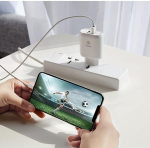 Planet Gates Baseus QC 3.0 Dual USB Charger Adapter EU Plug Travel Wall Quick Charge Charger For iPhone Samsung Xiaomi Mobile Phone Charger