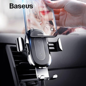 Planet Gates Baseus Qi Car Wireless Charger For iPhone 8 X XS Max XR Samsung Mobile Phone Charger 10W Fast Wireless Car Charging Mount Holder