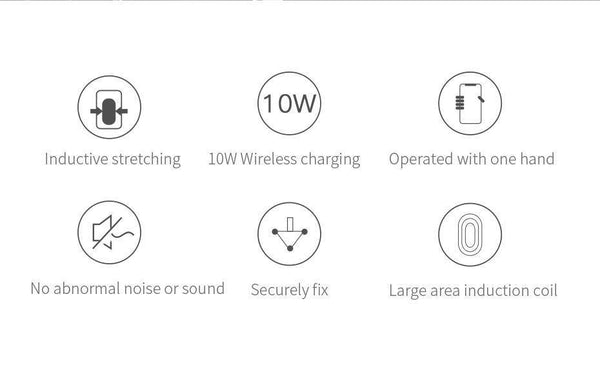 Planet Gates Baseus Qi Car Wireless Charger for iPhone Mobile Phone Charger Infrared Induction Fast Wireless Charging Car Phone Holder Stand