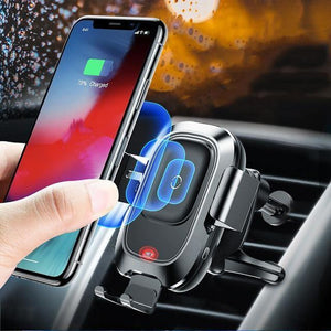 Planet Gates Baseus Qi Car Wireless Charger For iPhone X XS Max Samsung Intelligent Infrared Sensor Fast Wireless Charging Car Phone Charger
