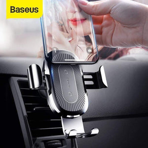 Baseus Qi Wireless Car Charger For Smart Phone Car Wireless Charger 10W Fast Charging Car Air Vent Mount Phone Holder