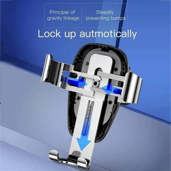 Baseus Qi Wireless Charger Car Phone Holder for iPhone 11Pro Samsung Mobile Phone Holder Stand Air Vent Mount Gravity Car Holder