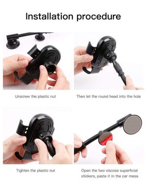 Planet Gates Baseus Qi Wireless Charger Car Phone Holder for iPhone XS Mount Holder Fast Wireless Charging for Car Mobile Phone Holder Stand