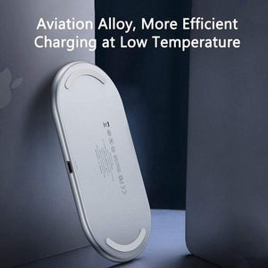 Baseus Qi Wireless Charger For Airpods Pro iPhone 11 Pro X XS XR 15W Dual Wireless Charging Pad For Samsung S10 S9 For Office