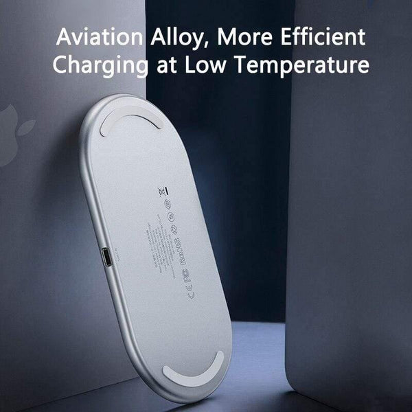 Baseus Qi Wireless Charger For Airpods Pro iPhone 11 Pro X XS XR 15W Dual Wireless Charging Pad For Samsung S10 S9 For Office