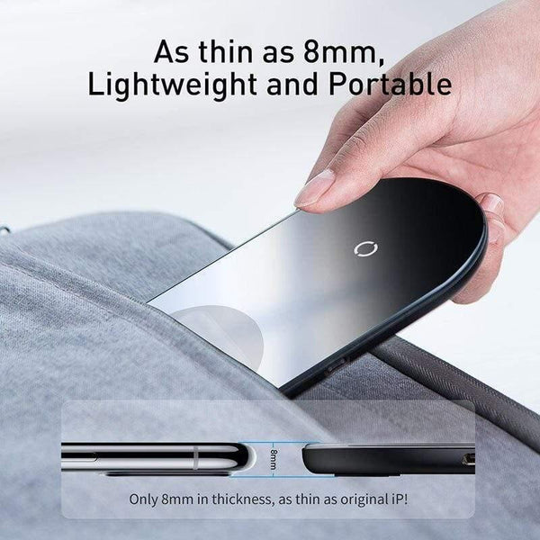 Baseus Qi Wireless Charger For Airpods Pro iPhone 11 Pro X XS XR 15W Dual Wireless Charging Pad For Samsung S10 S9 For Office