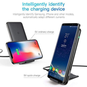 Baseus Qi Wireless Charger For iPhone Xs Max XR Samsung S9 Note 10 Xiaomi Desktop Wireless Charger Wireless Charging Pad Station