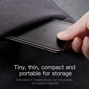 Baseus Qi Wireless Charger For iPhone Xs Max XR Samsung S9 Note 10 Xiaomi Desktop Wireless Charger Wireless Charging Pad Station